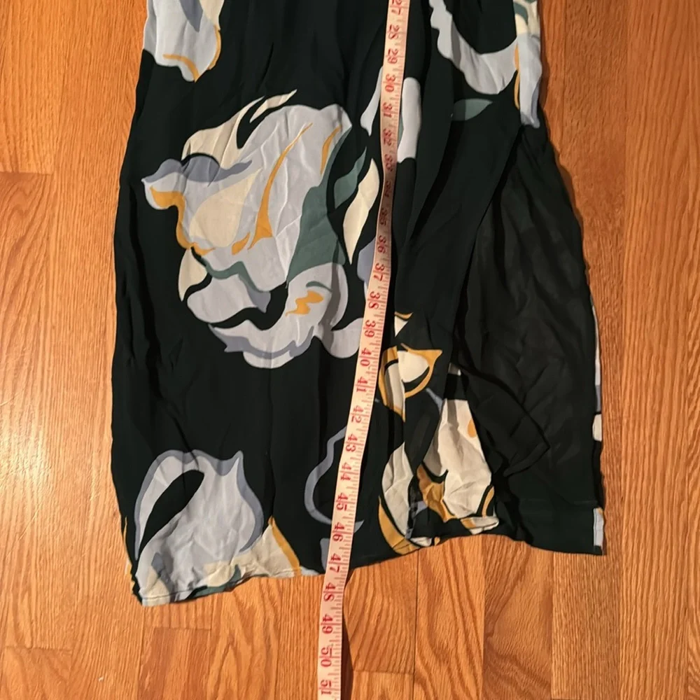Reformation Black Floral Tie-Shoulder Midi Dress - Picture 10 of 10